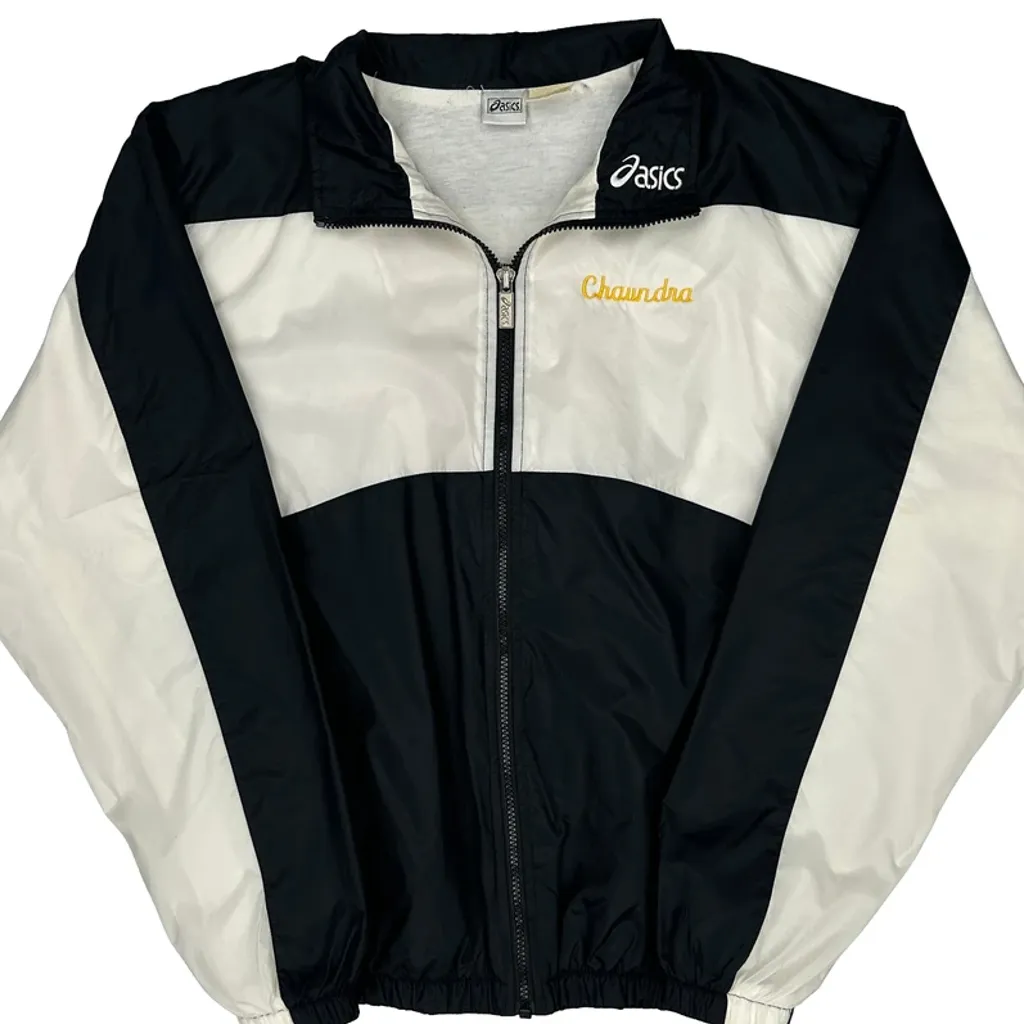 Mac Arthur Asics Track Jacket - Small Black & White Polyester - Image 5