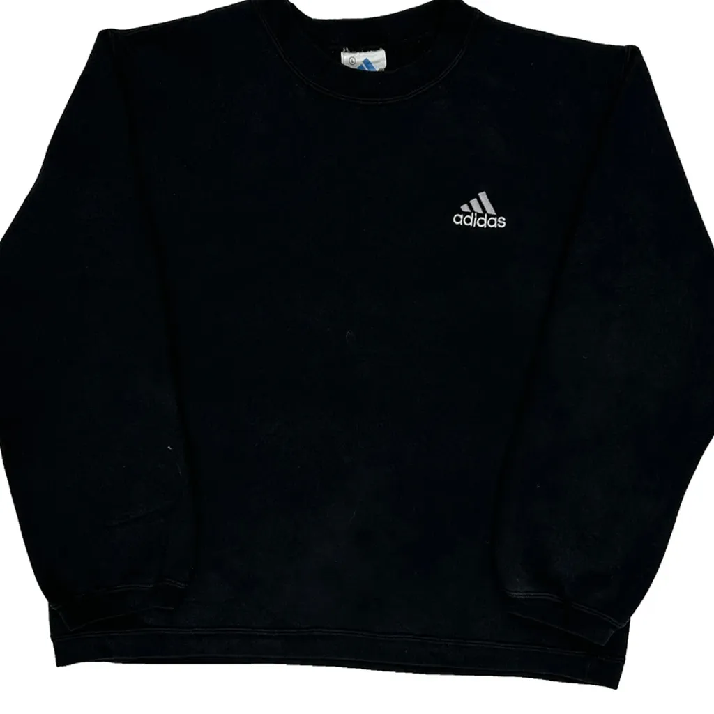 Made In Canada Adidas Sweatshirt - Large Black Cotton - Image 4