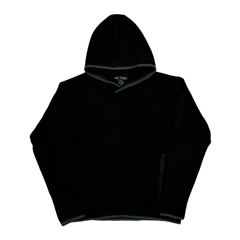 Made In Canada Arc''Teryx Hoodie Fleece - Medium Black Polyester