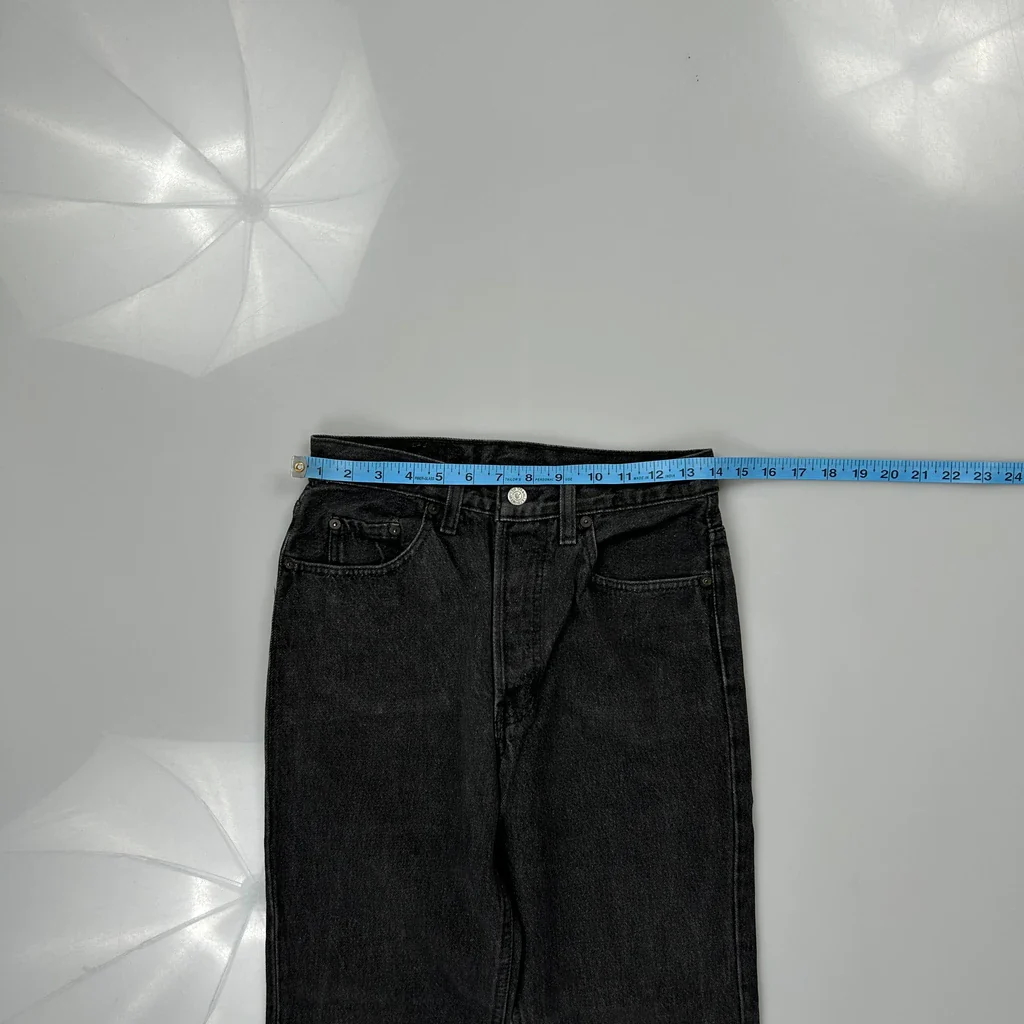 Made In Canada Levis Jeans - 28W 28L Black Cotton - Image 3