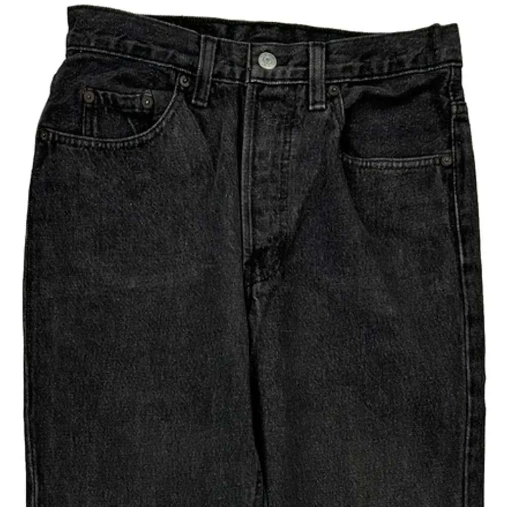 Made In Canada Levis Jeans - 28W 28L Black Cotton - Image 9