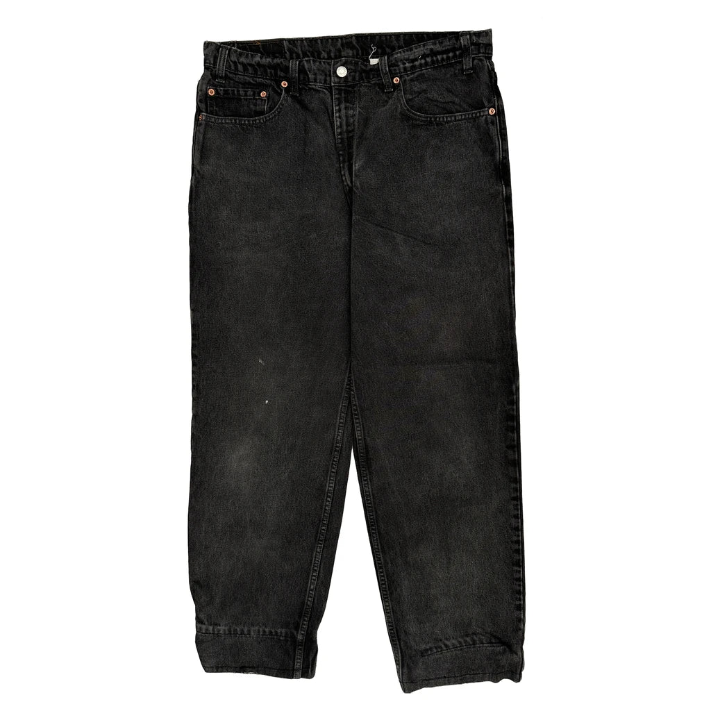 Made In Canada Levis 550 Jeans - 36W 31L Black Cotton - Image 2