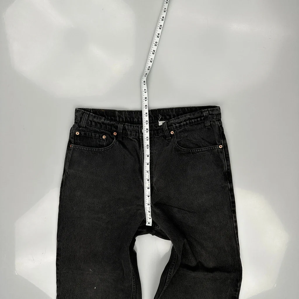 Made In Canada Levis 550 Jeans - 36W 31L Black Cotton - Image 4