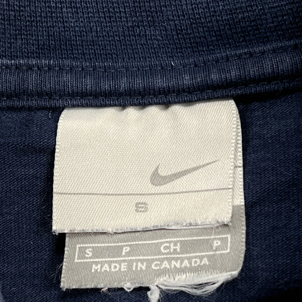 Made In Canada Nike Sweatshirt - Small Blue Cotton - Image 3