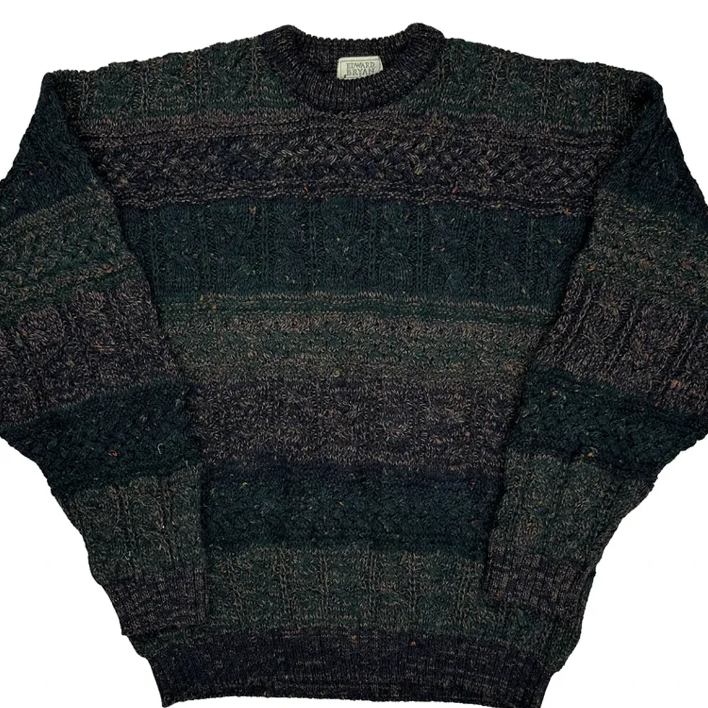 Made In Engalnd Unbranded Jumper - XL Green Wool - Image 4