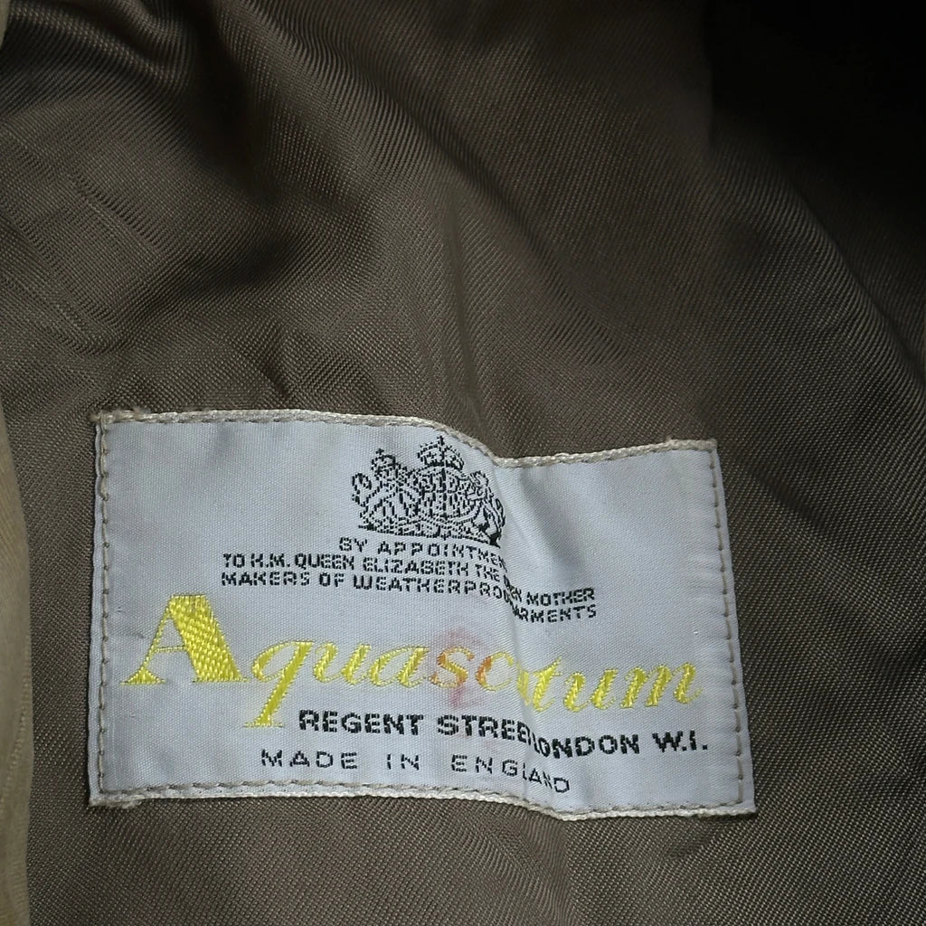 Made In England Aquascutum Trench Coat - Large Beige Cotton - Image 5