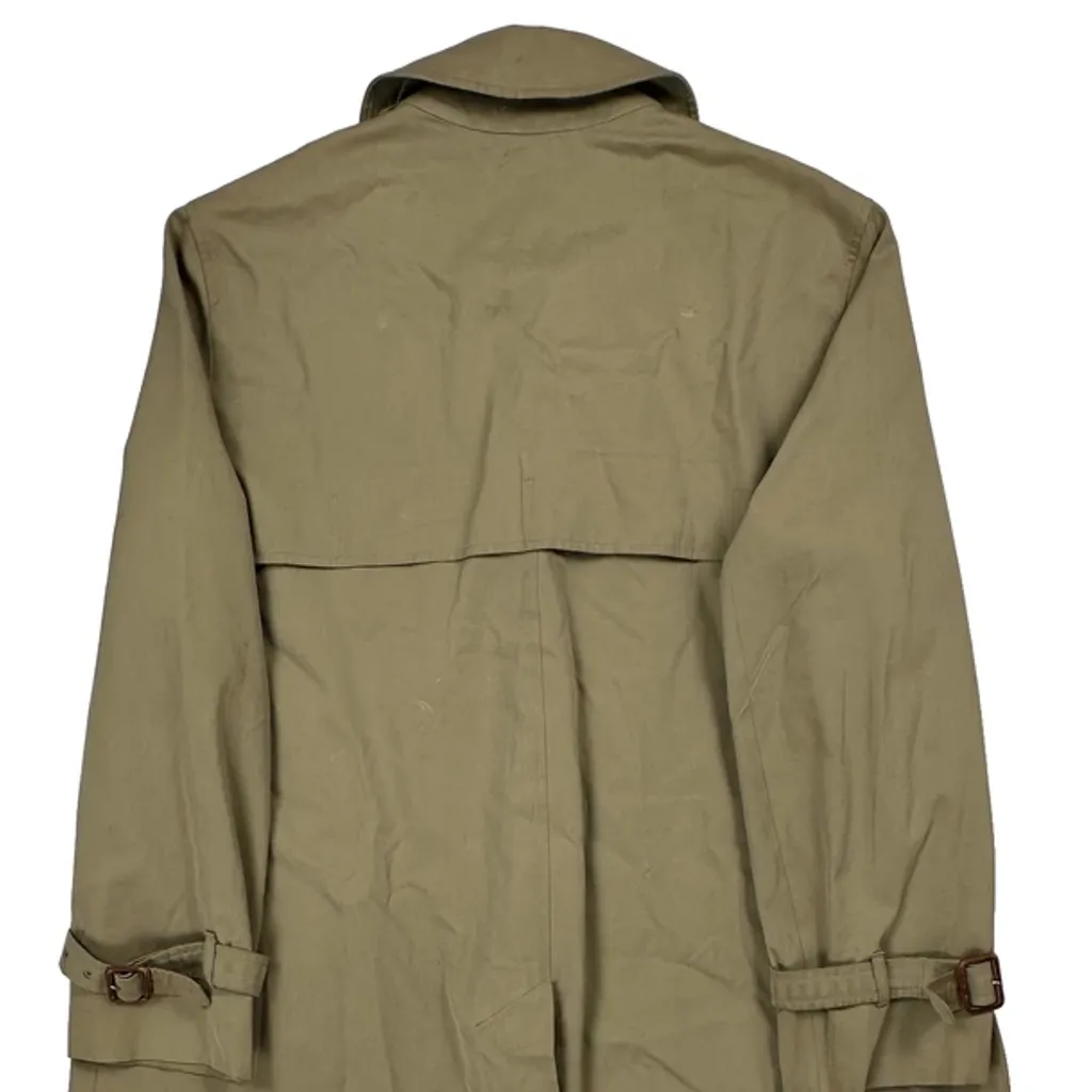 Made In England Aquascutum Trench Coat - Large Beige Cotton - Image 9