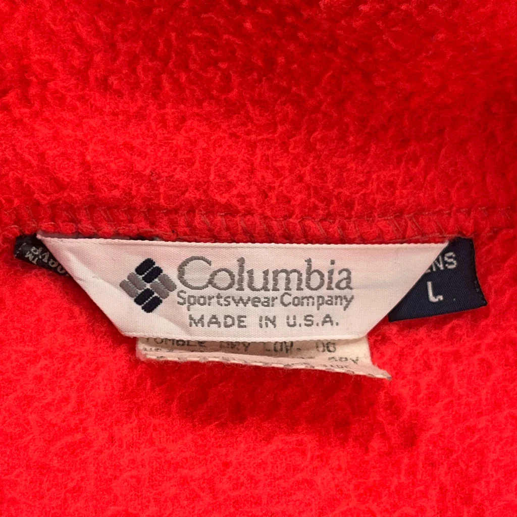 Made In USA 90S Columbia Windbreaker - Large Navy Nylon - Image 3