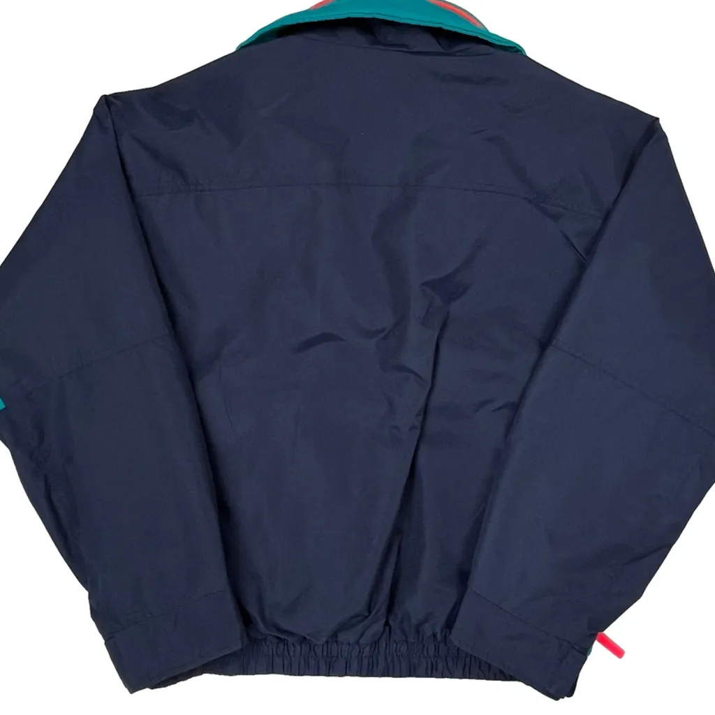Made In USA 90S Columbia Windbreaker - Large Navy Nylon - Image 6