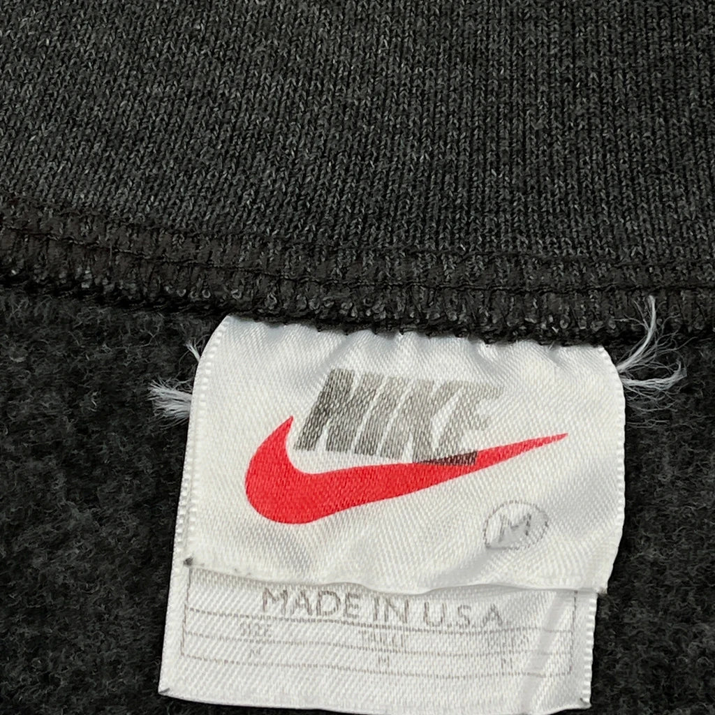 Made In USA 90S Nike Sweatshirt - Medium Grey Cotton - Image 3