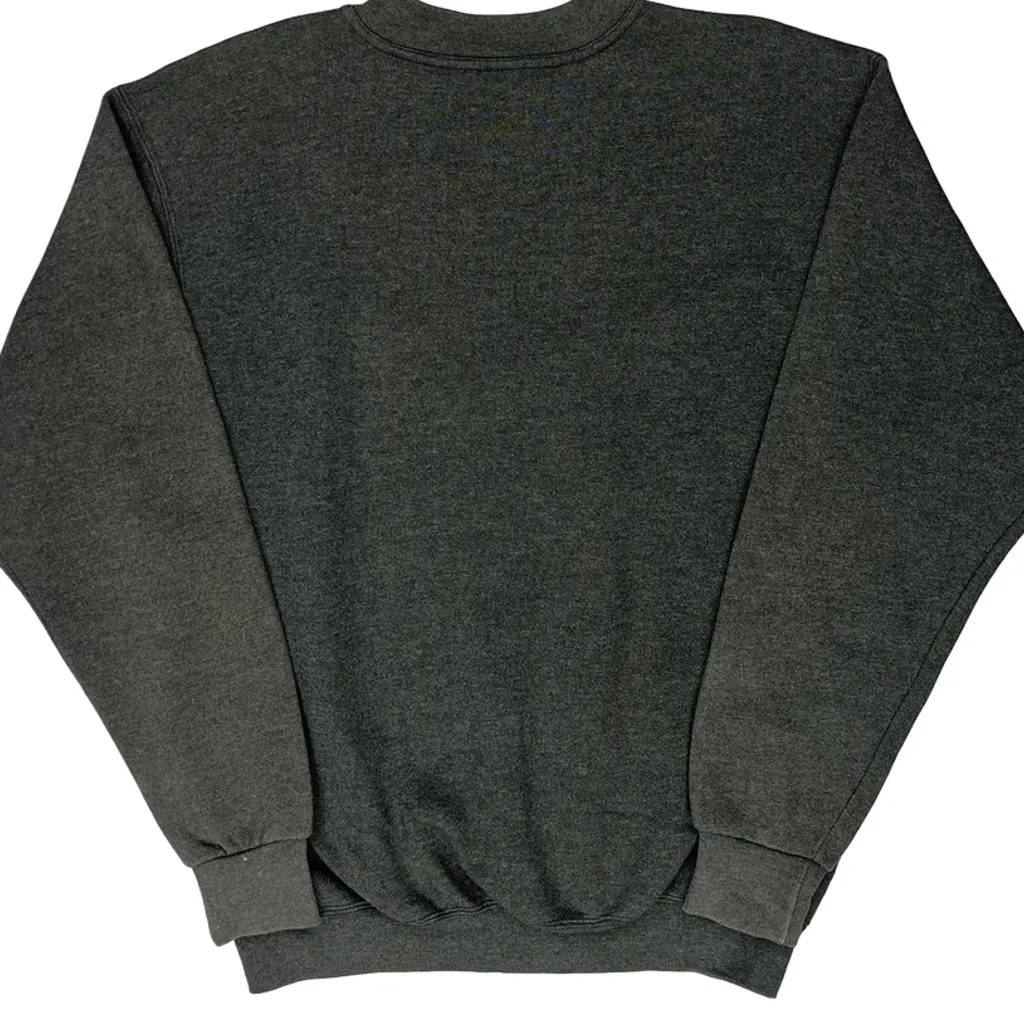 Made In USA 90S Nike Sweatshirt - Medium Grey Cotton - Image 7