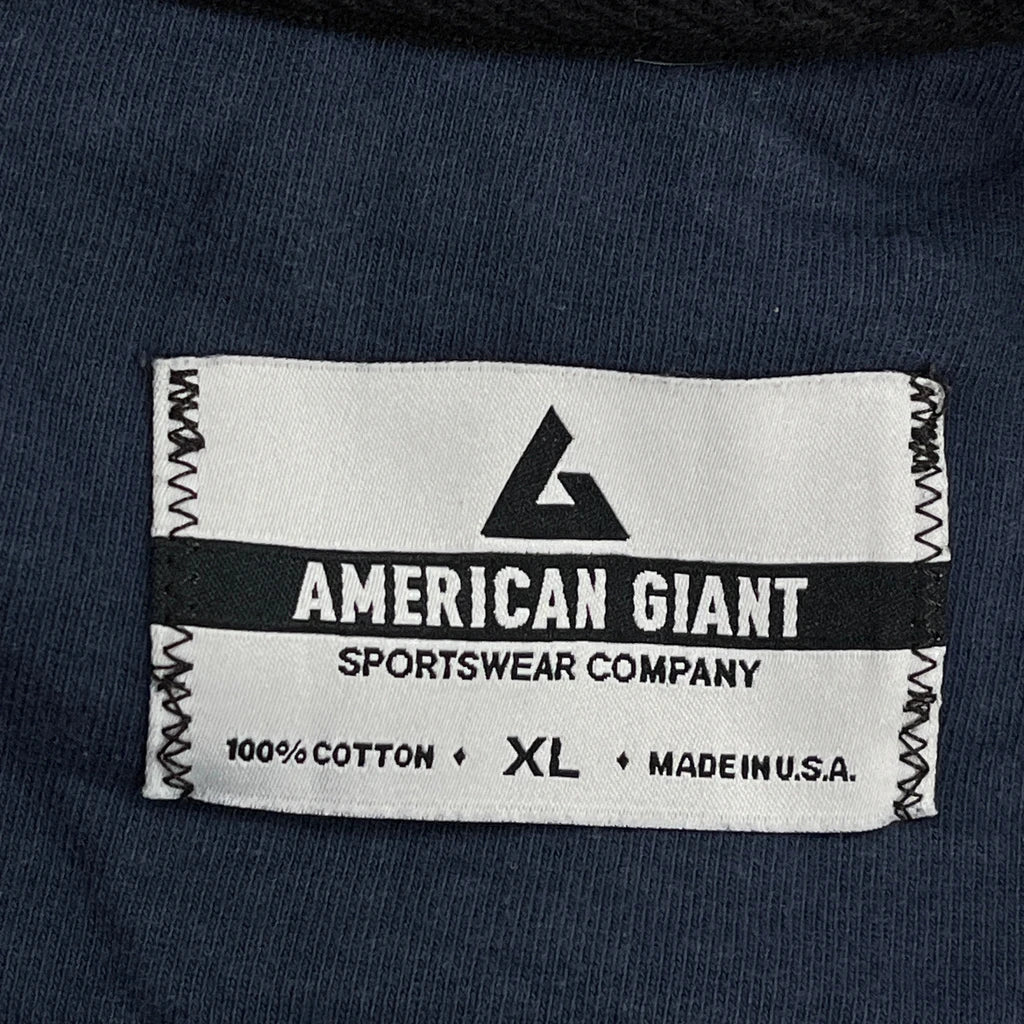 Made In USA American Giant Sweatshirt - XL Blue Cotton - Image 3