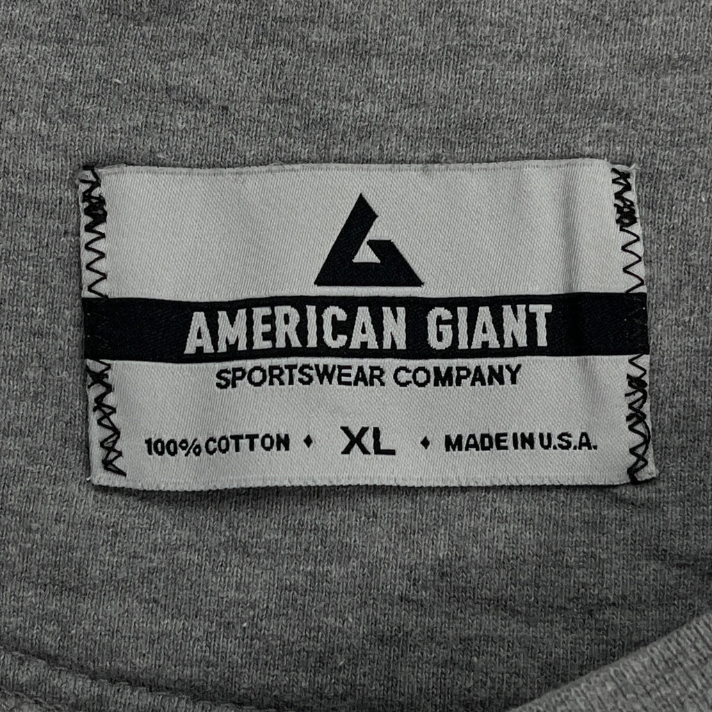 Made In USA American Giant Sweatshirt - XL Grey Cotton - Image 3