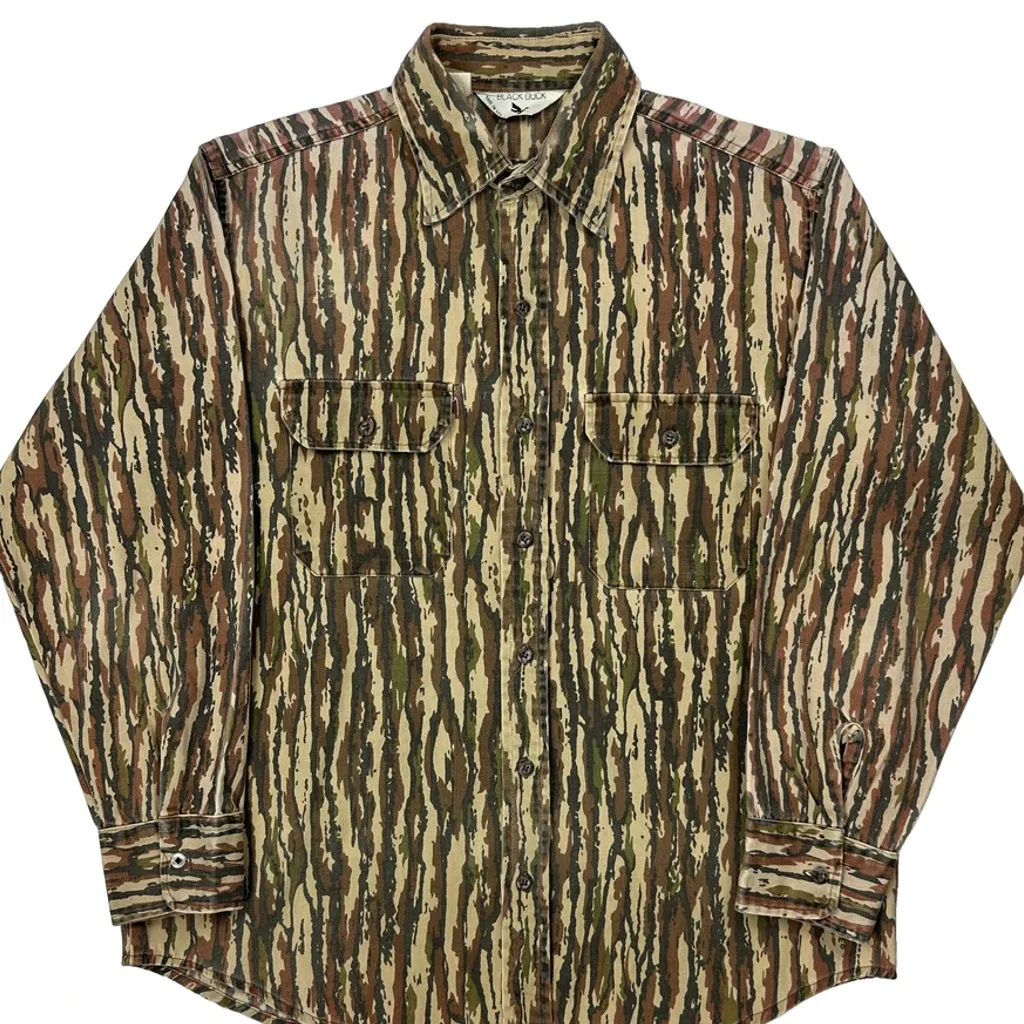 Made In USA Black Duck Camo Shirt - Large Camo Cotton - Image 5
