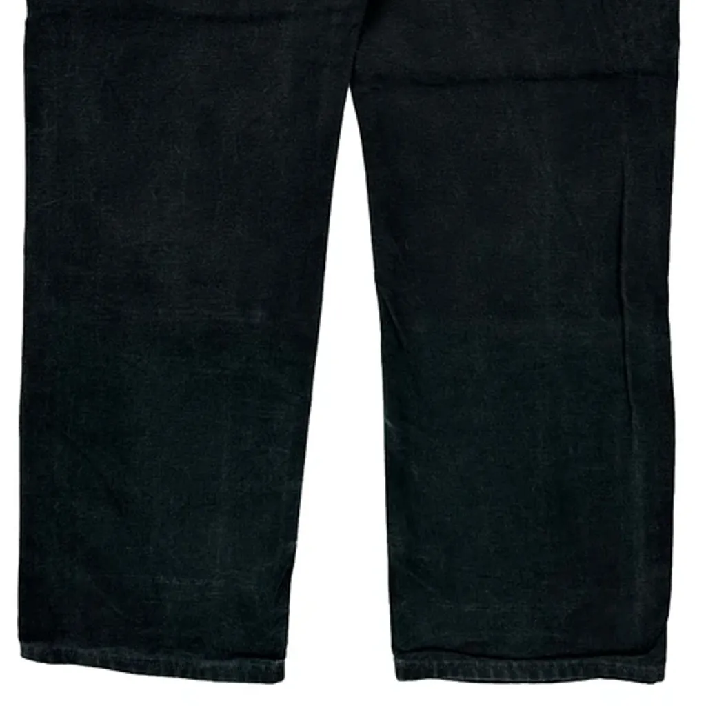 Made In USA Carhartt B01 Blk Double Knee Carpenter Trousers - 32W 33L Black Cotton - Image 8