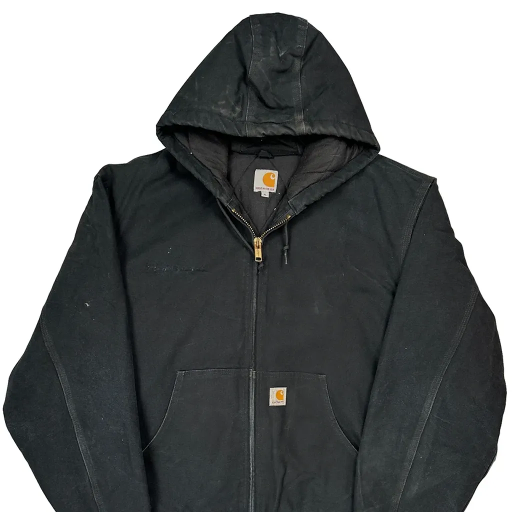 Made In USA Carhartt Jacket - XL Black Cotton - Image 5