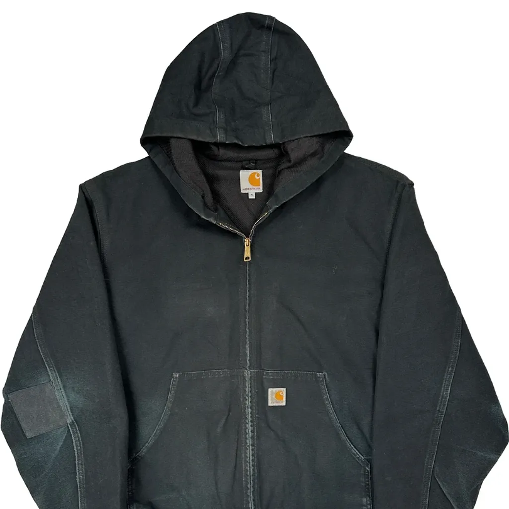 Made In USA Carhartt Jacket - XL Black Cotton - Image 5