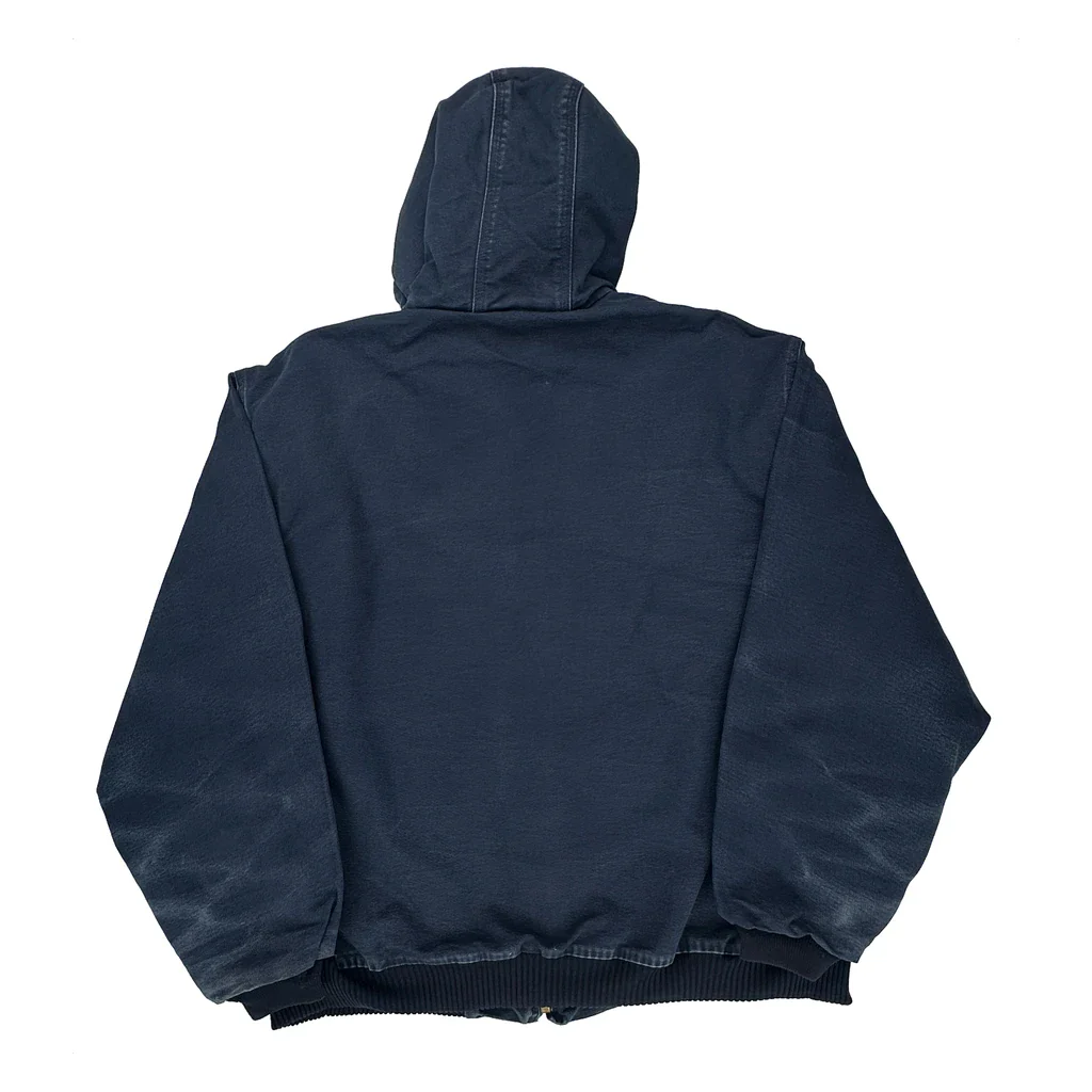 Made In USA Carhartt Tall Jacket - 2XL Blue Cotton - Image 2