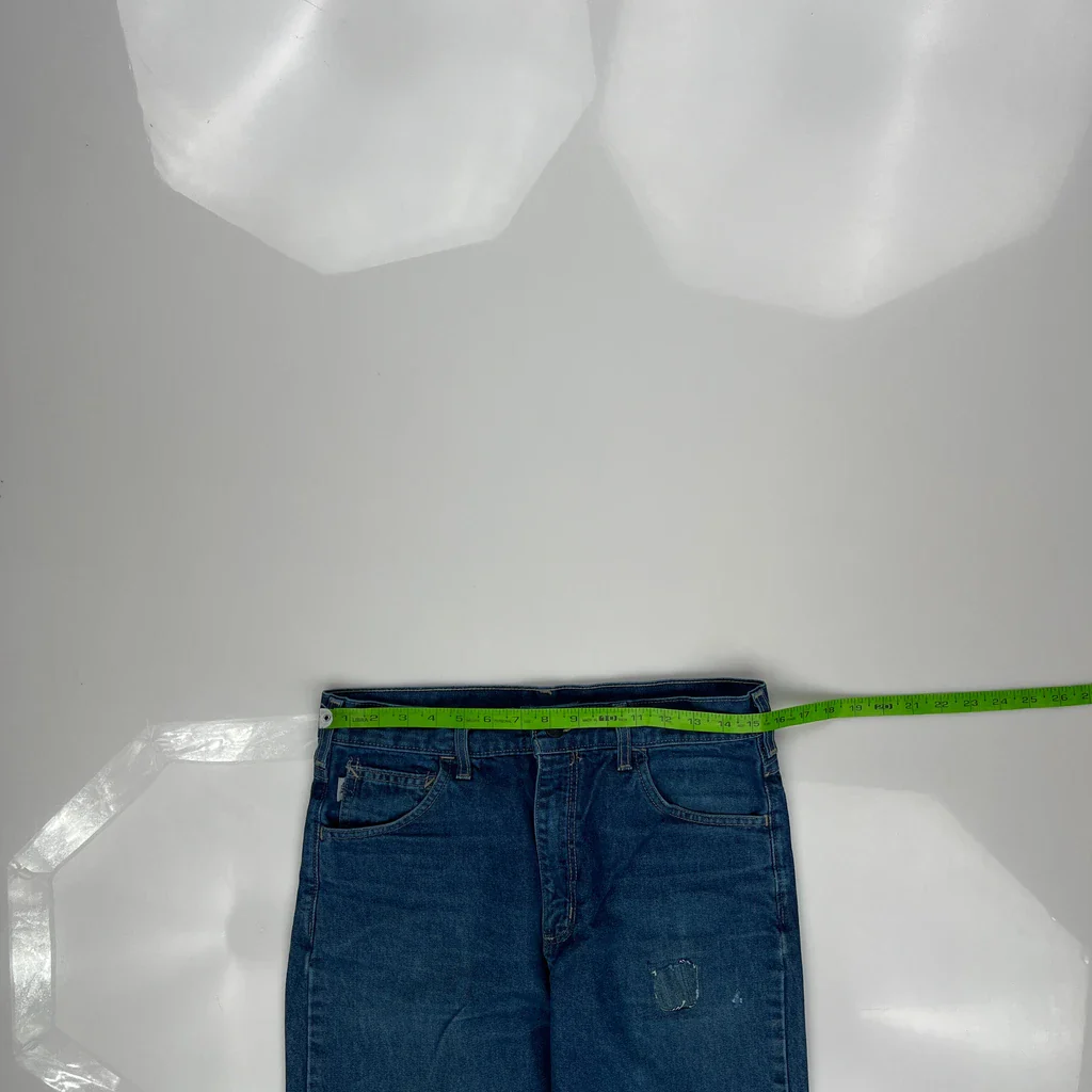Made In USA Carhartt Jeans - 31W 33L Blue Cotton - Image 3