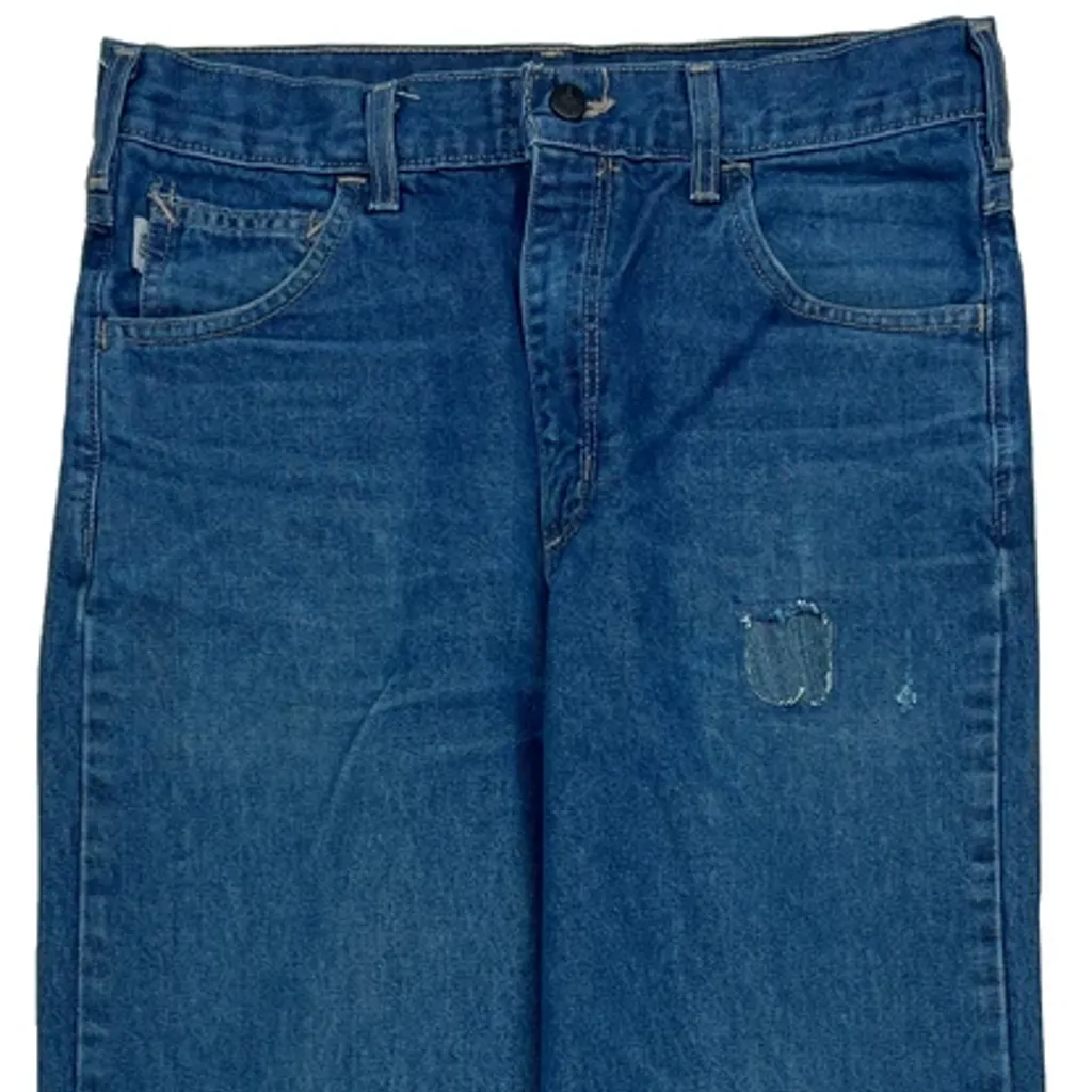 Made In USA Carhartt Jeans - 31W 33L Blue Cotton - Image 7