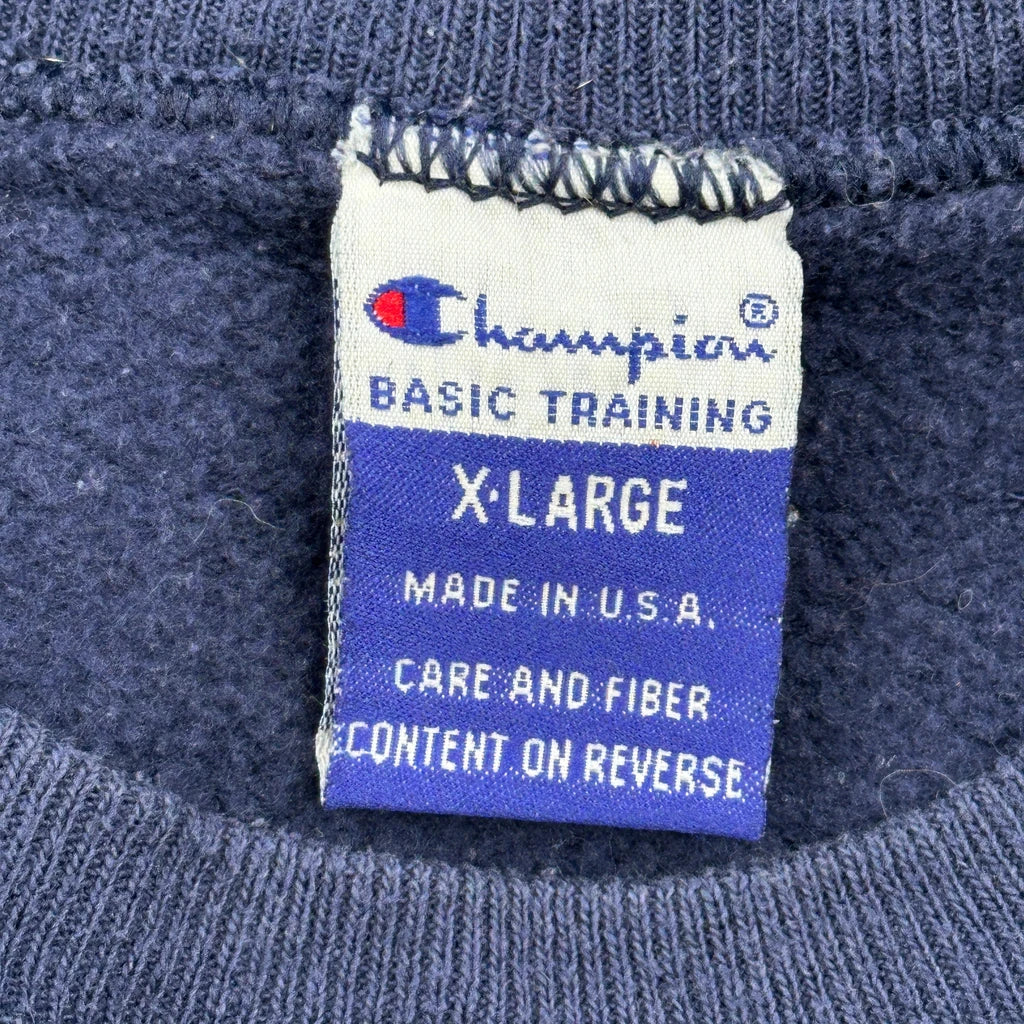 Made In USA Champion College Sweatshirt - XL Blue Cotton - Image 3