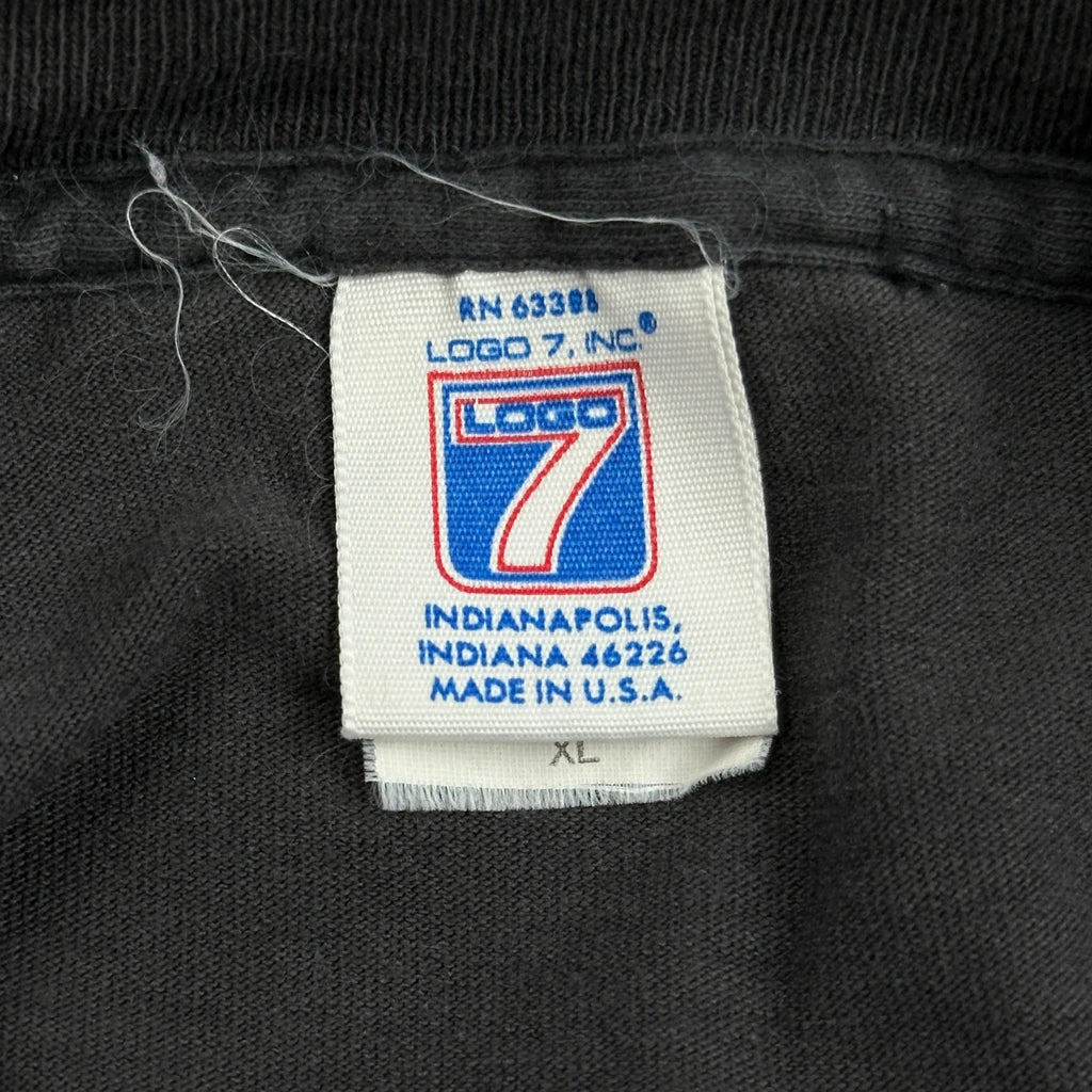 Made In USA, Chicago Blackhawks Logo 7 Nhl T-Shirt - XL Black Cotton - Image 3