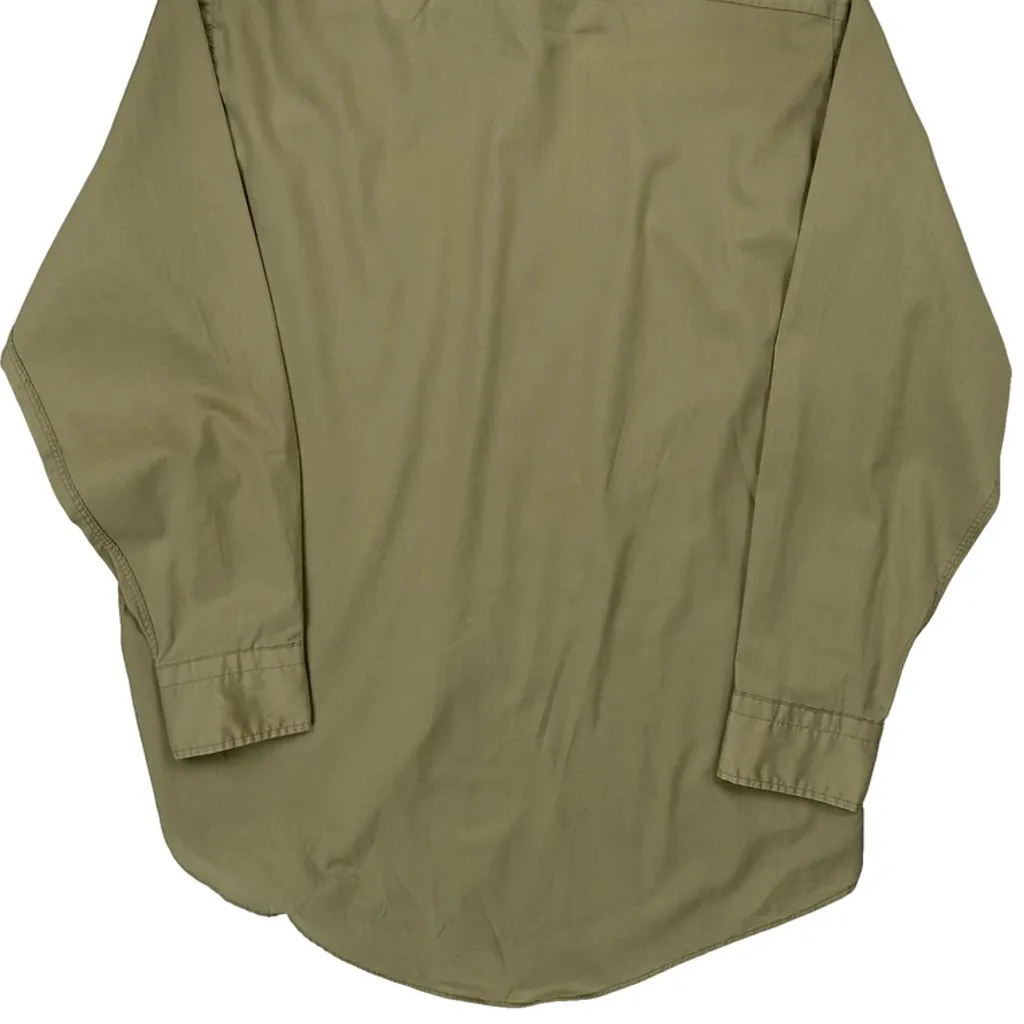 Made In USA Christian Dior Shirt - Medium Green Cotton Blend - Image 6