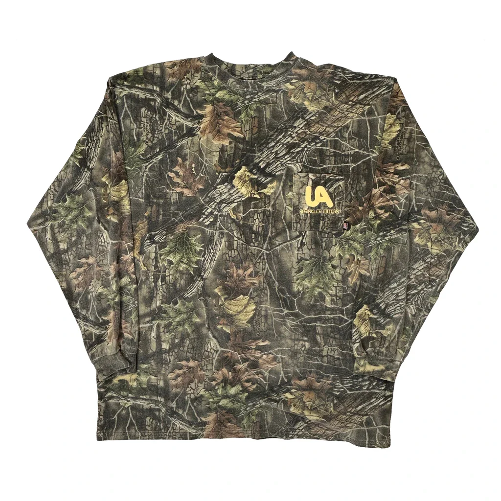 Made In USA Clarkfield Outdoors Long Sleeve T-Shirt - XL Camo Cotton
