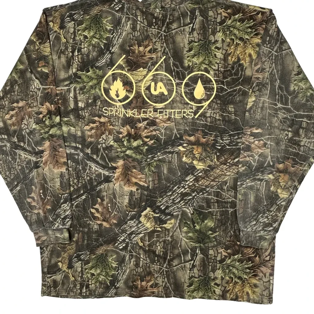 Made In USA Clarkfield Outdoors Long Sleeve T-Shirt - XL Camo Cotton - Image 6