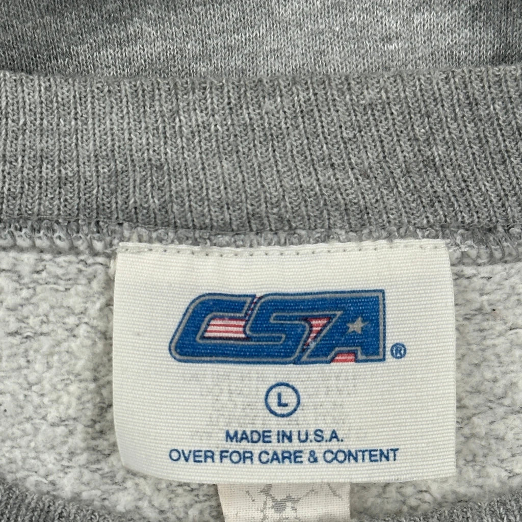 Made In USA Csa Pittsburgh Steelers Sweatshirt - Large Gray Cotton - Image 3