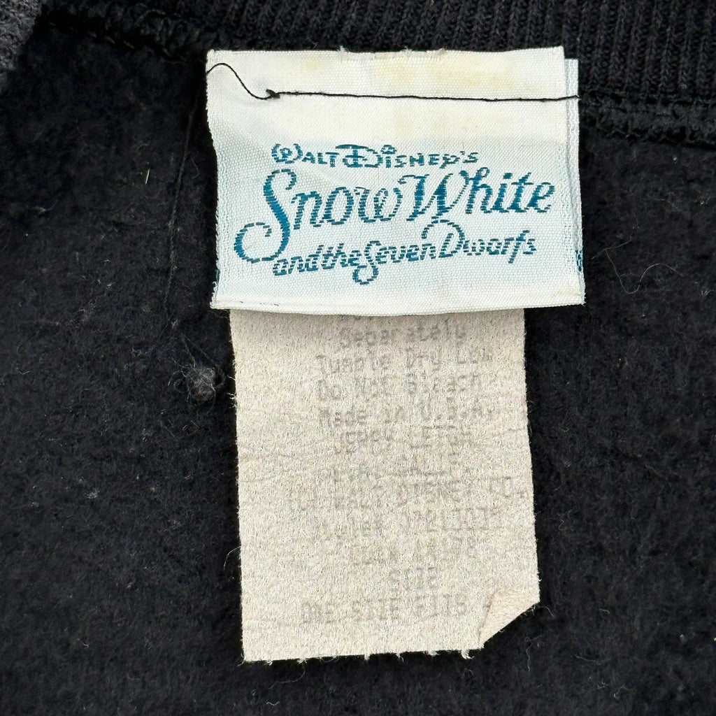 Made In USA Disney Grumpy Snow White Sweatshirt - XL Black Cotton - Image 3
