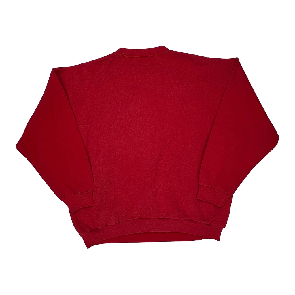 Made In USA Disney Mickey Classics Sweatshirt - Large Red Cotton - Image 2