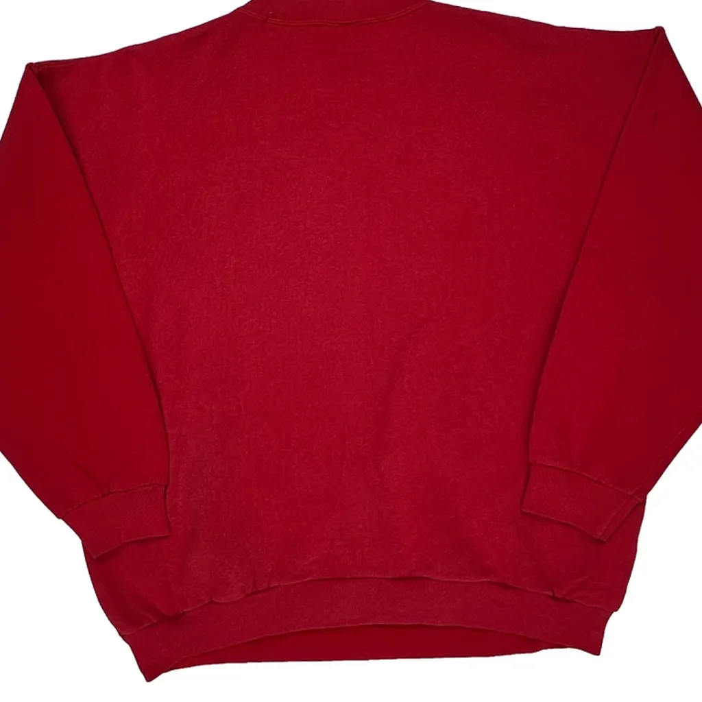 Made In USA Disney Mickey Classics Sweatshirt - Large Red Cotton - Image 6