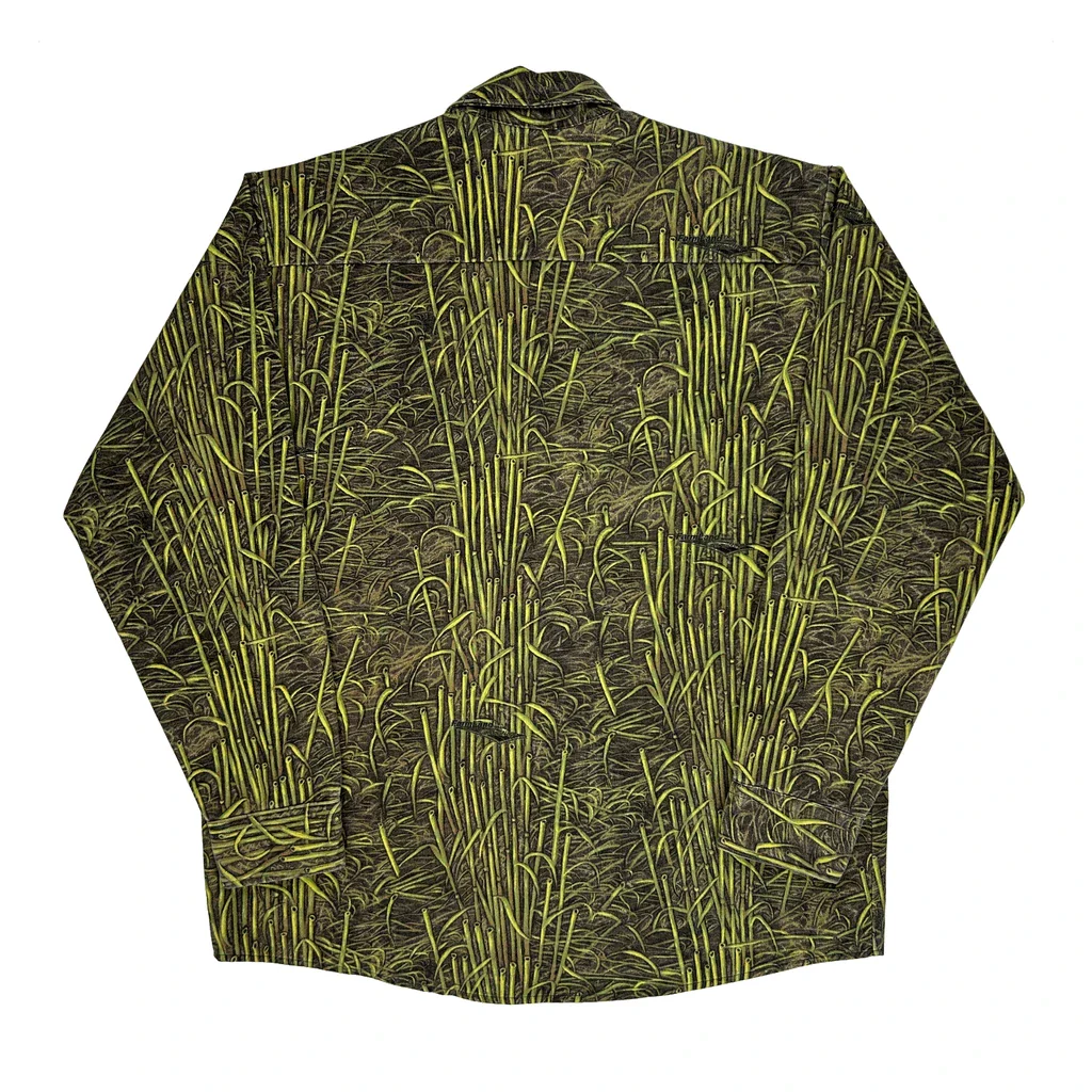 Made In USA Farm Land Camo Shirt - Large Green Cotton Blend - Image 2