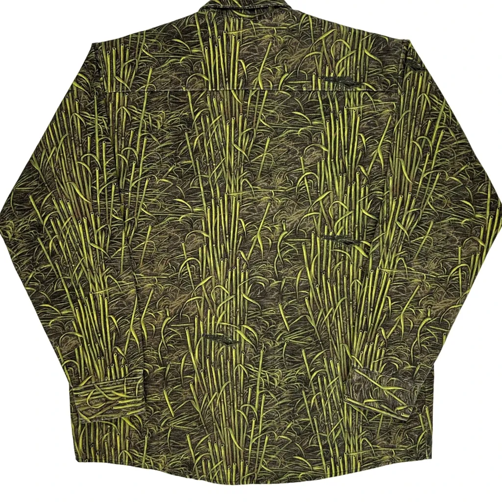 Made In USA Farm Land Camo Shirt - Large Green Cotton Blend - Image 7