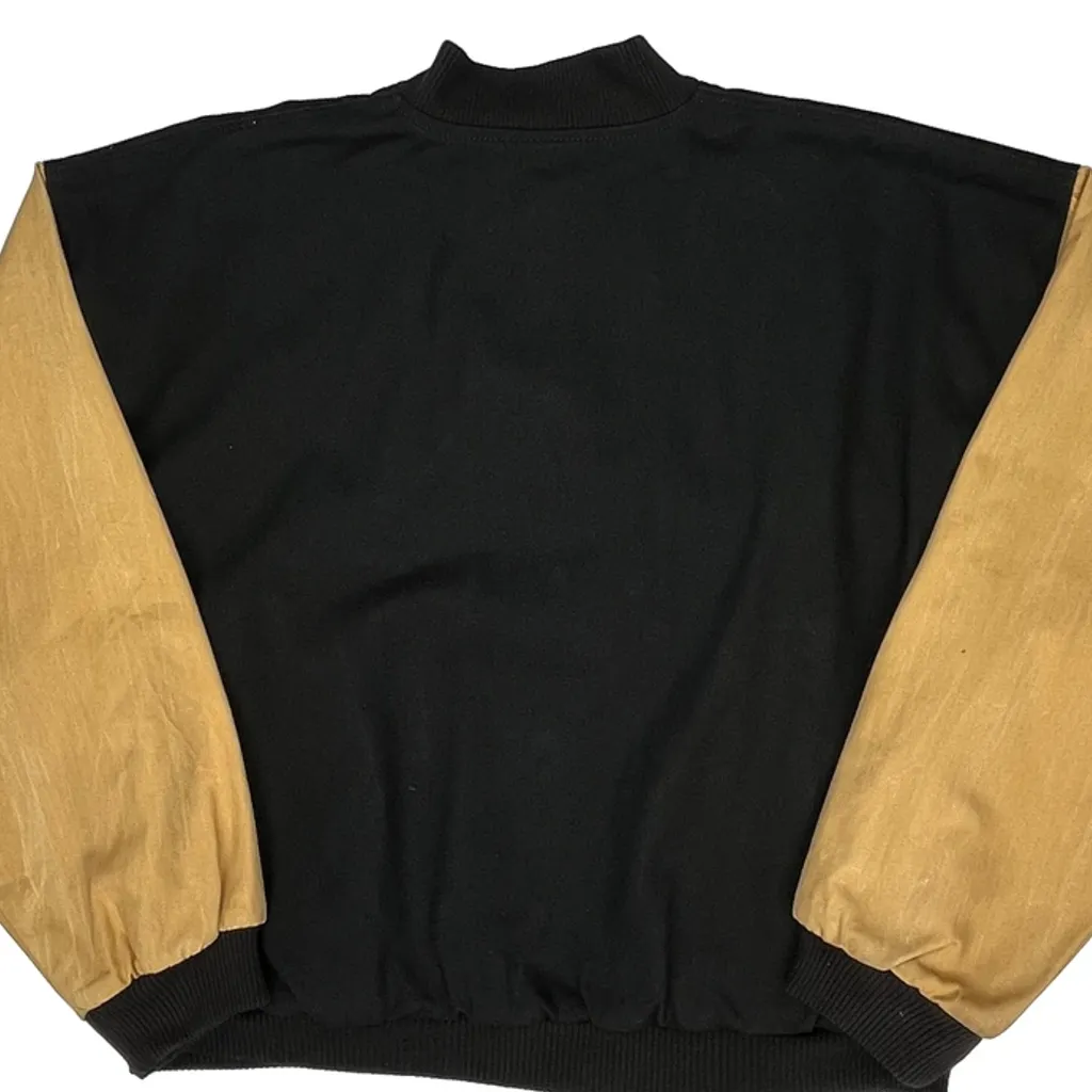 Made In USA Game Workwear Varsity Jacket - XL Beige Cotton - Image 6