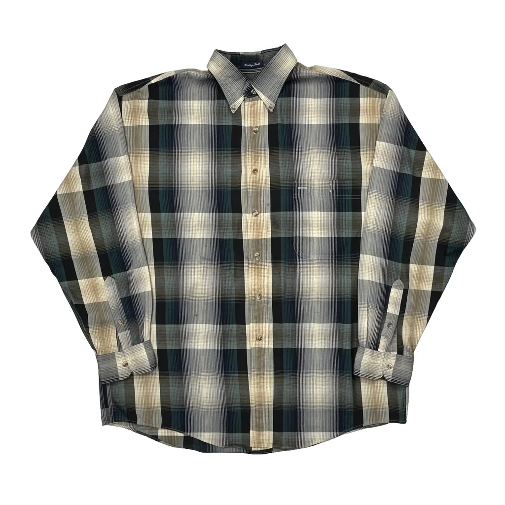 Made In USA Gant Checked Shirt - Large Multicoloured Cotton