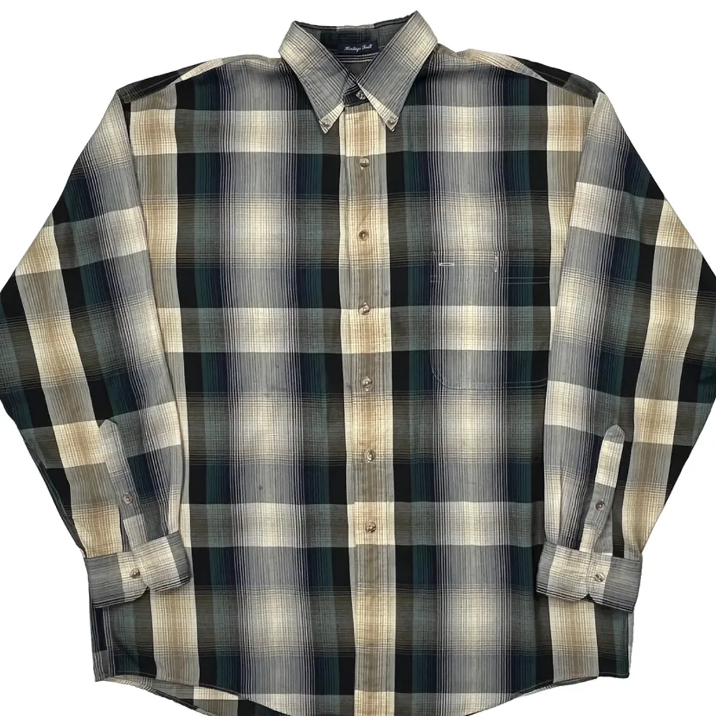 Made In USA Gant Checked Shirt - Large Multicoloured Cotton - Image 5