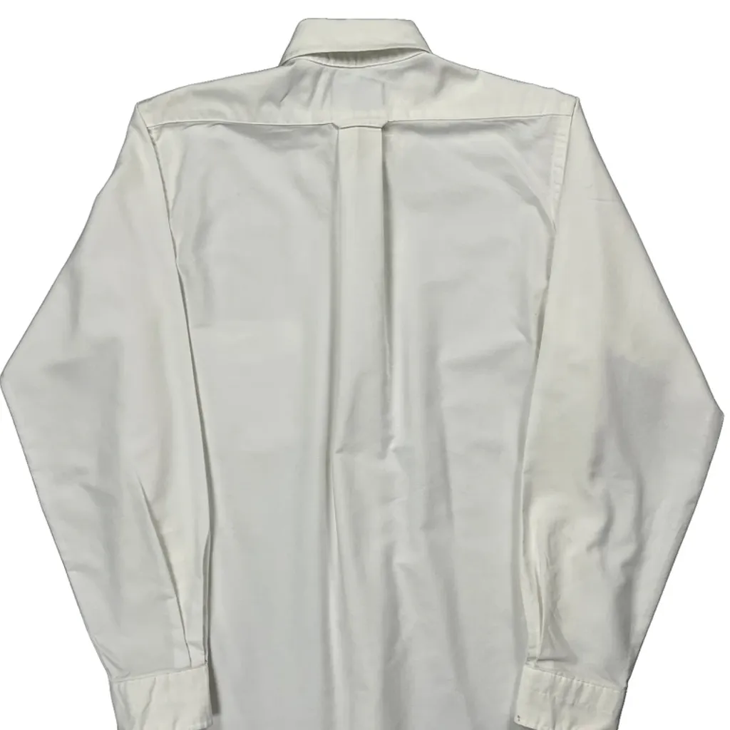 Made In USA Gant Shirt - Medium White Cotton Blend - Image 7