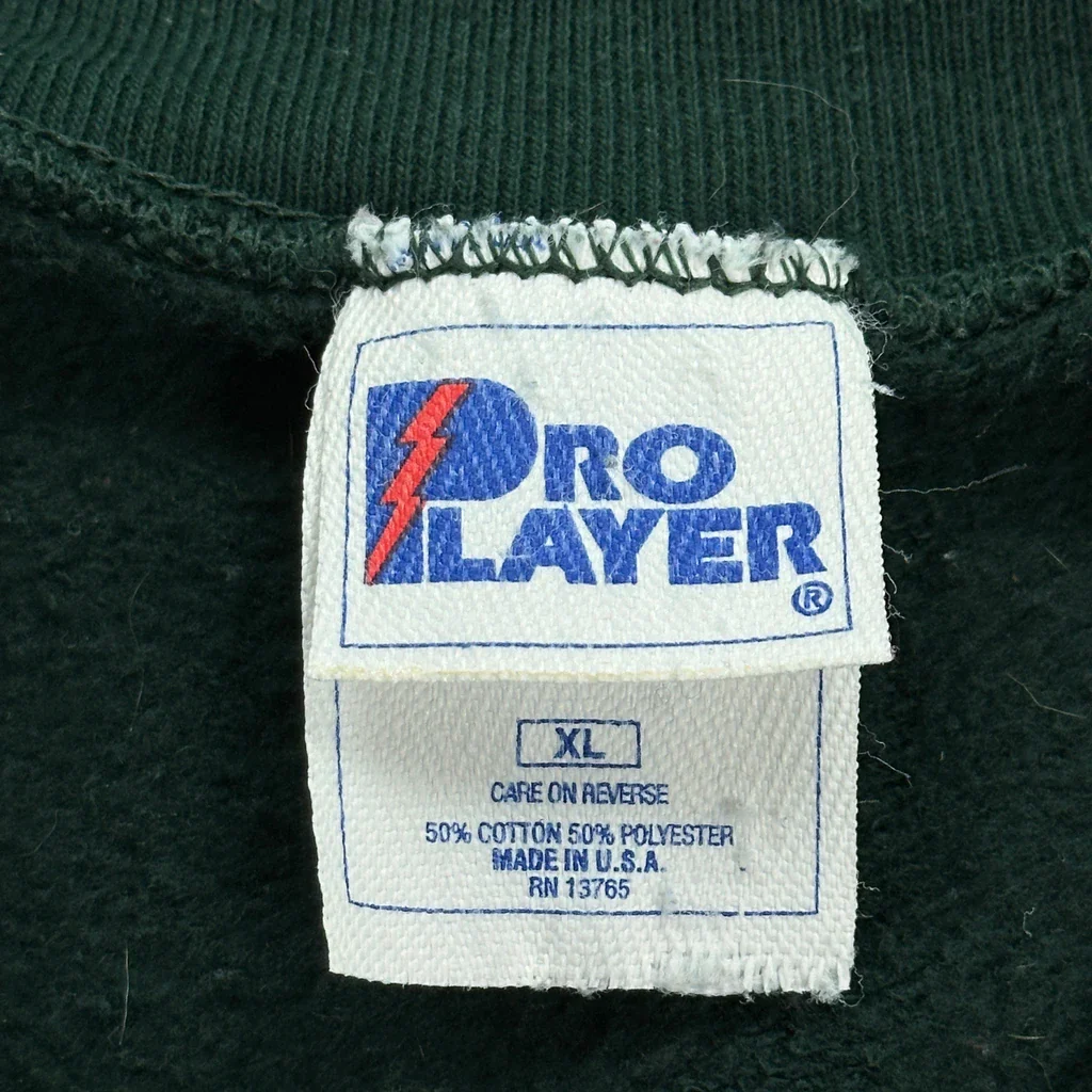 Made In USA Green Bay Packers Pro Player Nfl Sweatshirt - XL Green Cotton Blend - Image 3