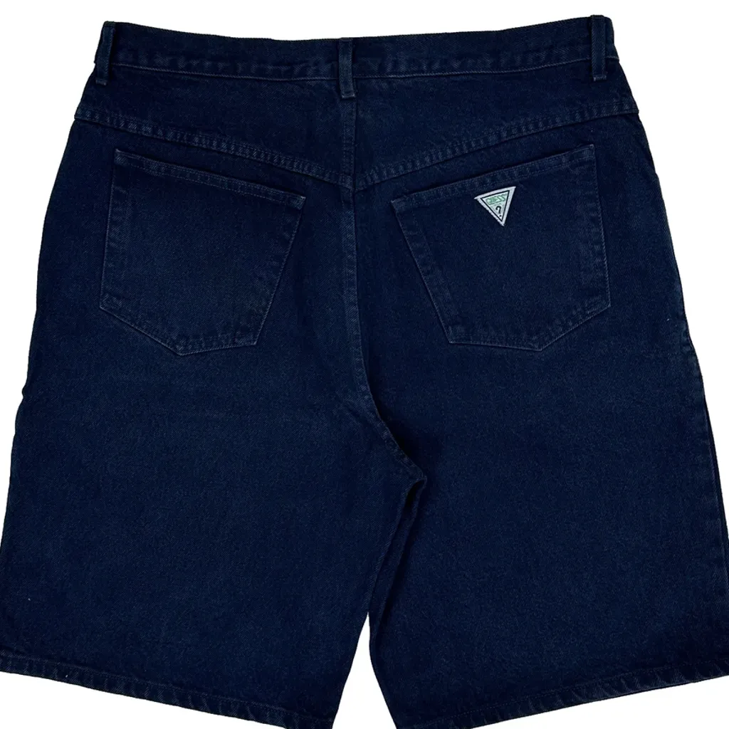 Made In USA Guess Denim Shorts - 38W 9L Dark Wash Cotton - Image 8