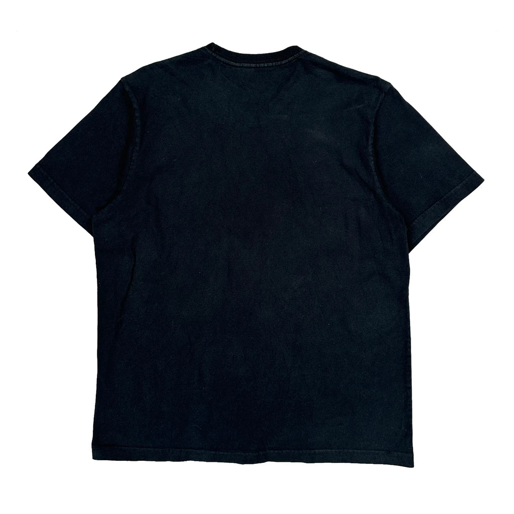 Made In USA Guess Graphic T-Shirt - Large Black Cotton - Image 2