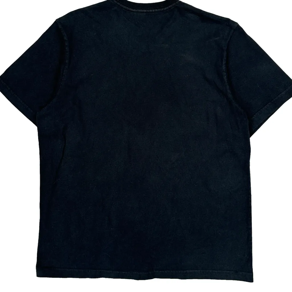 Made In USA Guess Graphic T-Shirt - Large Black Cotton - Image 6