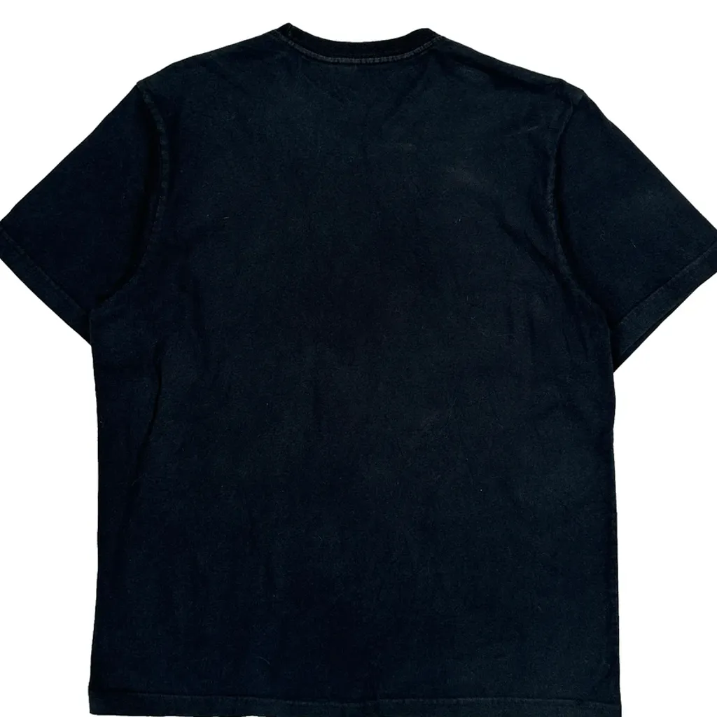 Made In USA Guess Graphic T-Shirt - Large Black Cotton - Image 7