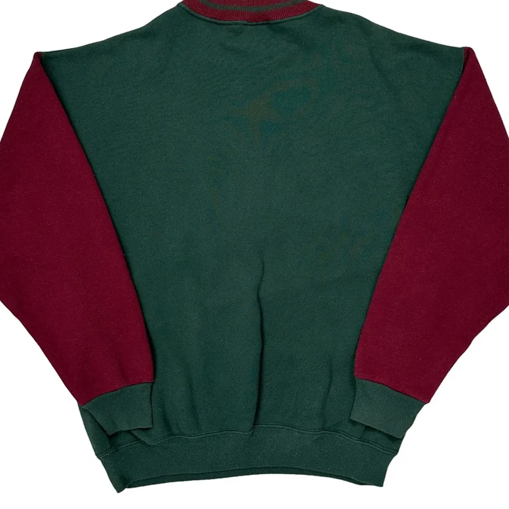 Made In USA H.L Miller Breckenridge Sweatshirt - Medium Burgundy Cotton - Image 6