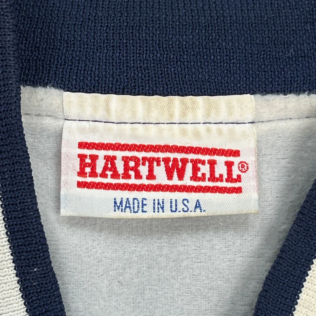 Made In USA Hartwell Varsity Jacket - Large Blue Polyester - Image 4