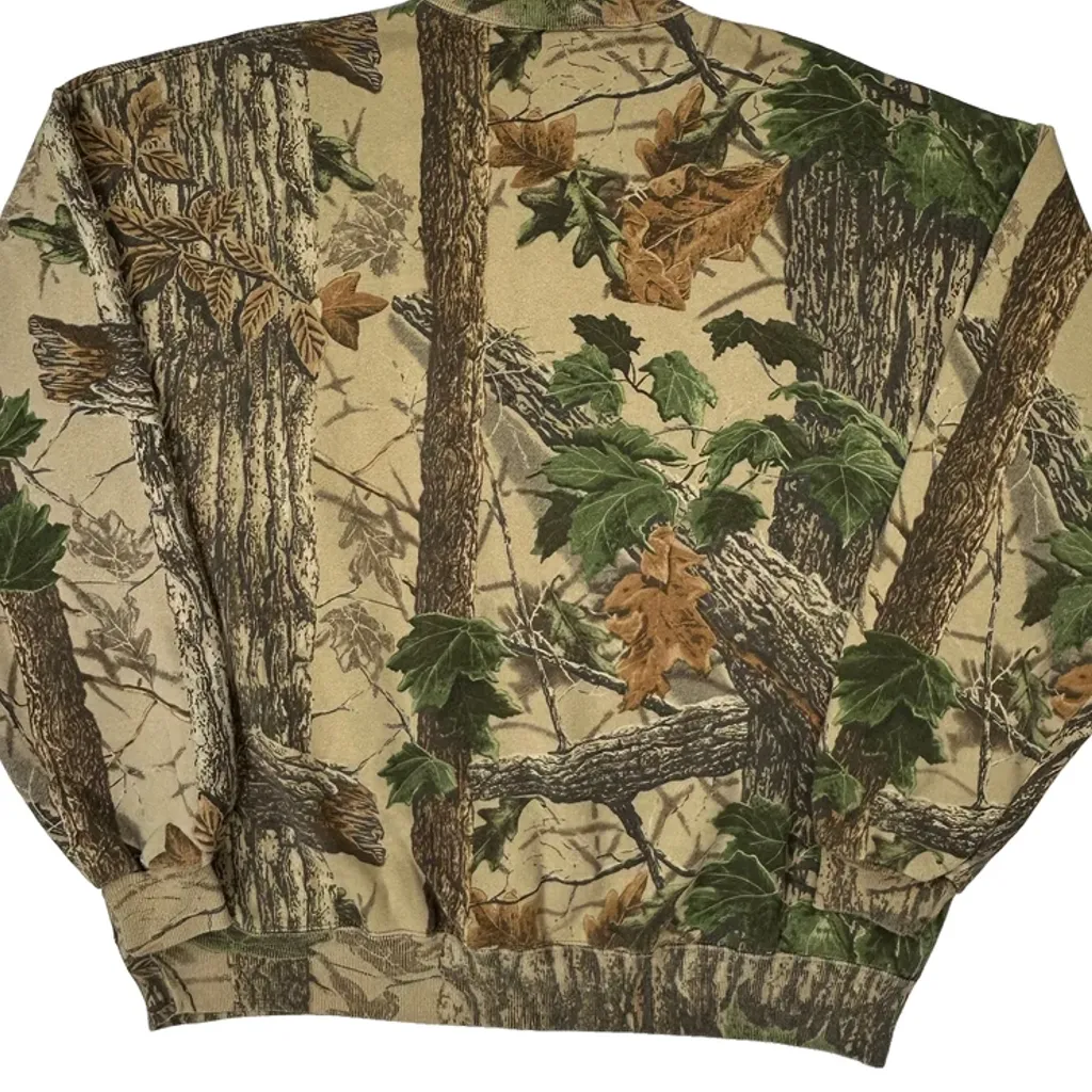 Made In USA Jerzees Camo Sweatshirt - XL Multicoloured Cotton - Image 8