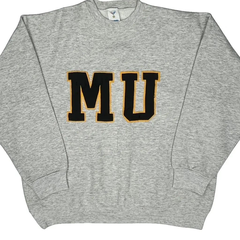 Made In USA Jostens College Sweatshirt - XL Grey Cotton - Image 4
