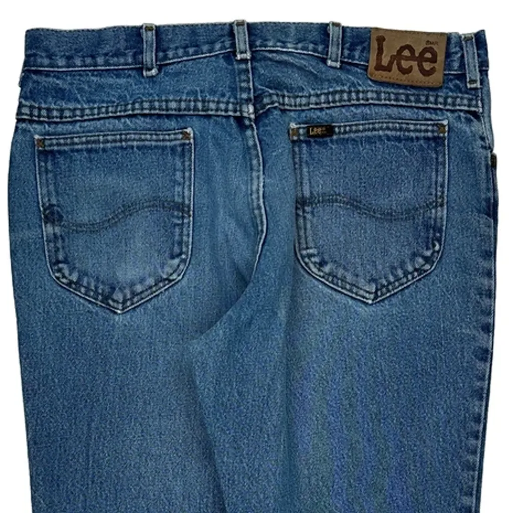 Made In USA Lee Jeans - 33W 28L Blue Cotton - Image 7