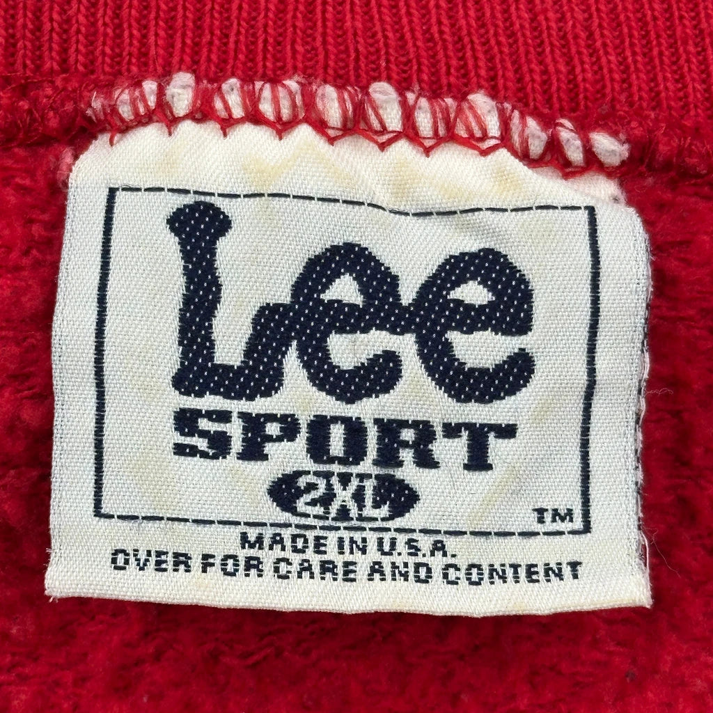 Made In USA Lee Sport San Francisco 49Ers Sweatshirt - 2XL Red Cotton - Image 3